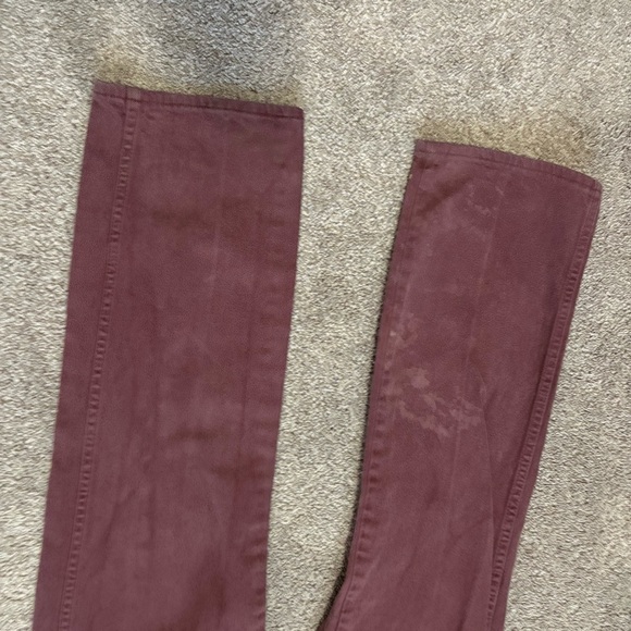 80s Vintage Wrangler High Rise Burgundy Denim Jeans | Made in USA 32/30 waist - Picture 10 of 12